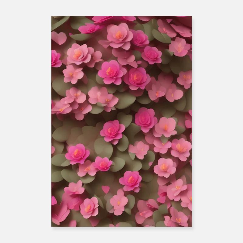 Blumen Kunst Poster 60x90 cm
