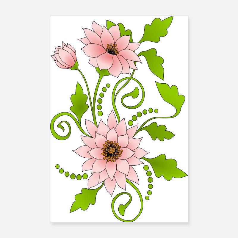 Blumen Poster 60x90 cm
