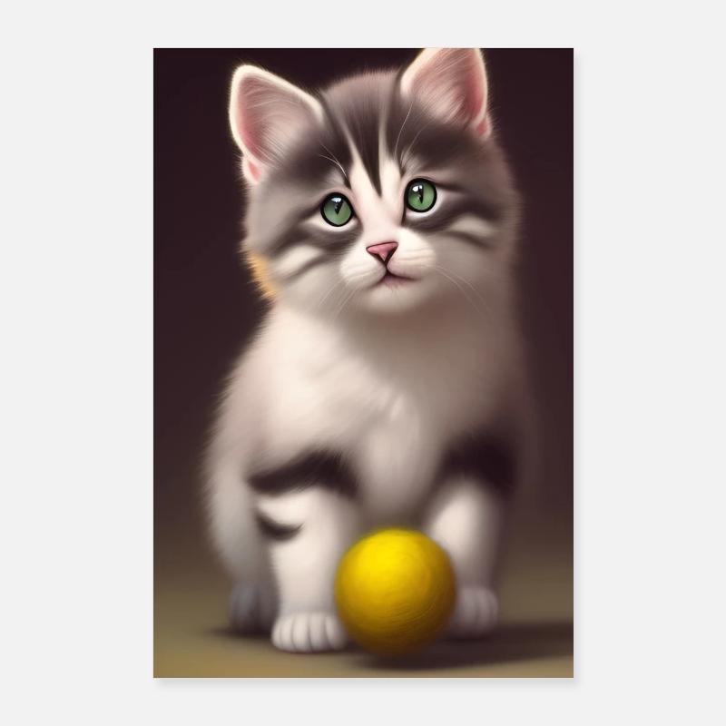 Bébé chat Poster 60 x 90 cm