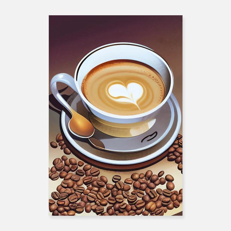 Kaffee, Kaffeebohnen Poster 60x90 cm