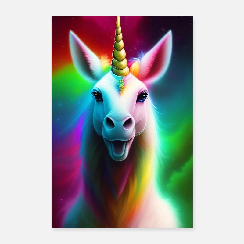Licorne Poster 60 x 90 cm