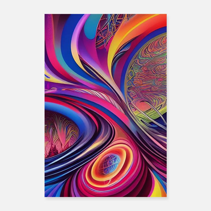 Abstrakte Kunst Poster 60x90 cm