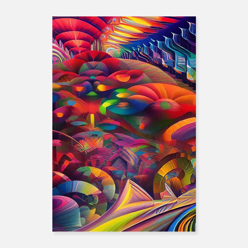 Abstrakte Kunst Poster 60x90 cm