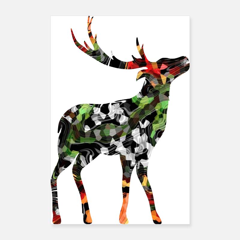 Cerf Poster 60 x 90 cm