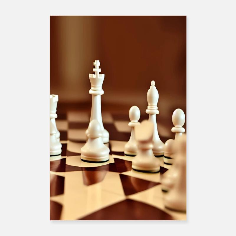 Échiquier Poster 60 x 90 cm