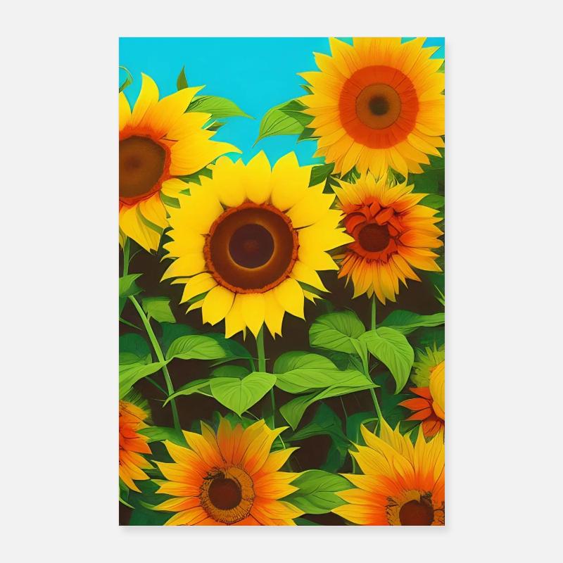 Sunflowers Poster 24" x 35" (60x90 cm)