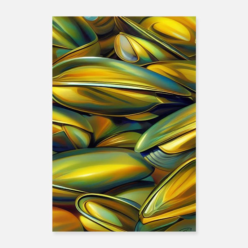 Mussels Poster 24" x 35" (60x90 cm)