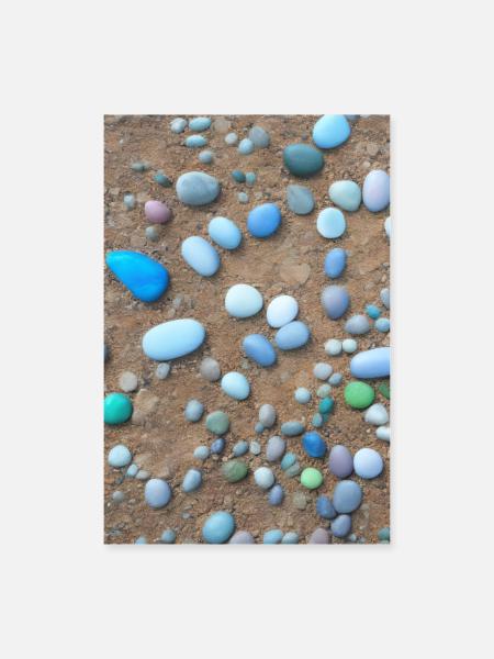 Strand - Poster 60x90 cm - Weiß
