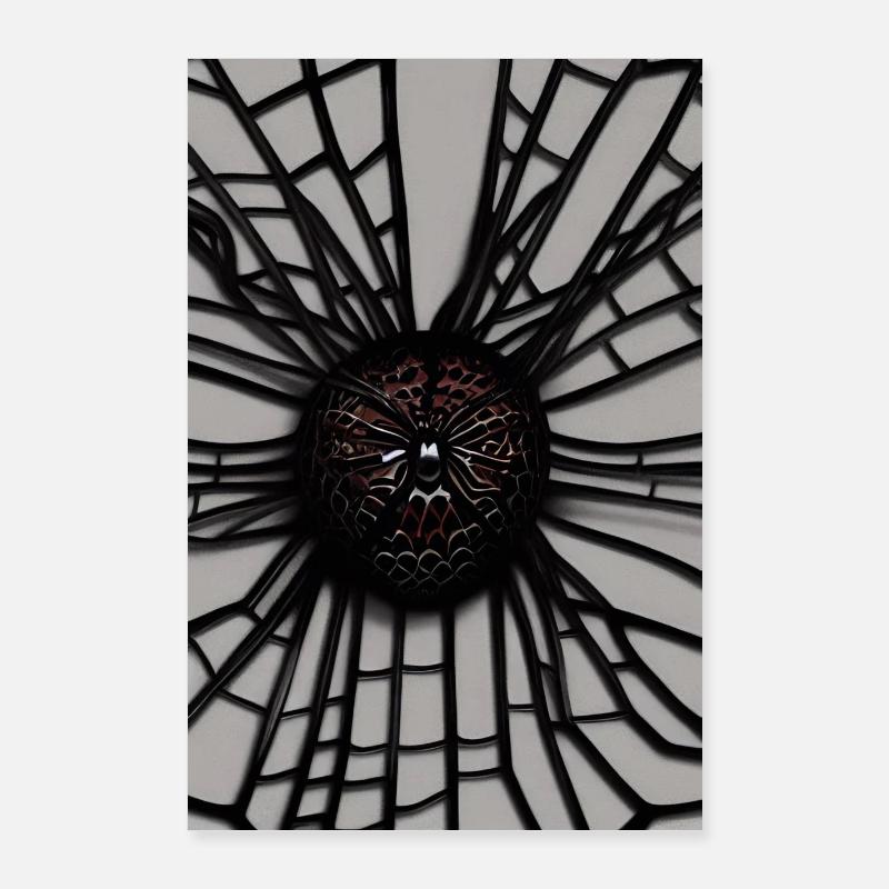 Abstrait - Poster 60 x 90 cm - blanc