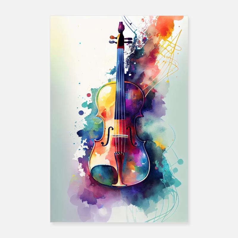 Violon Violon Instrument de violon Poster 60 x 90 cm
