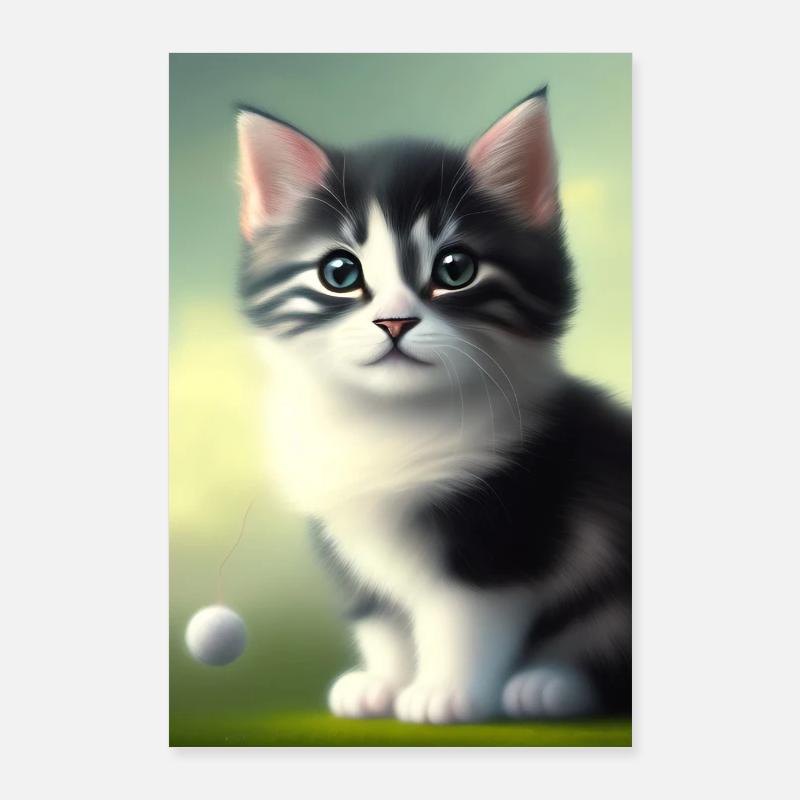 Bébé chat Poster 60 x 90 cm
