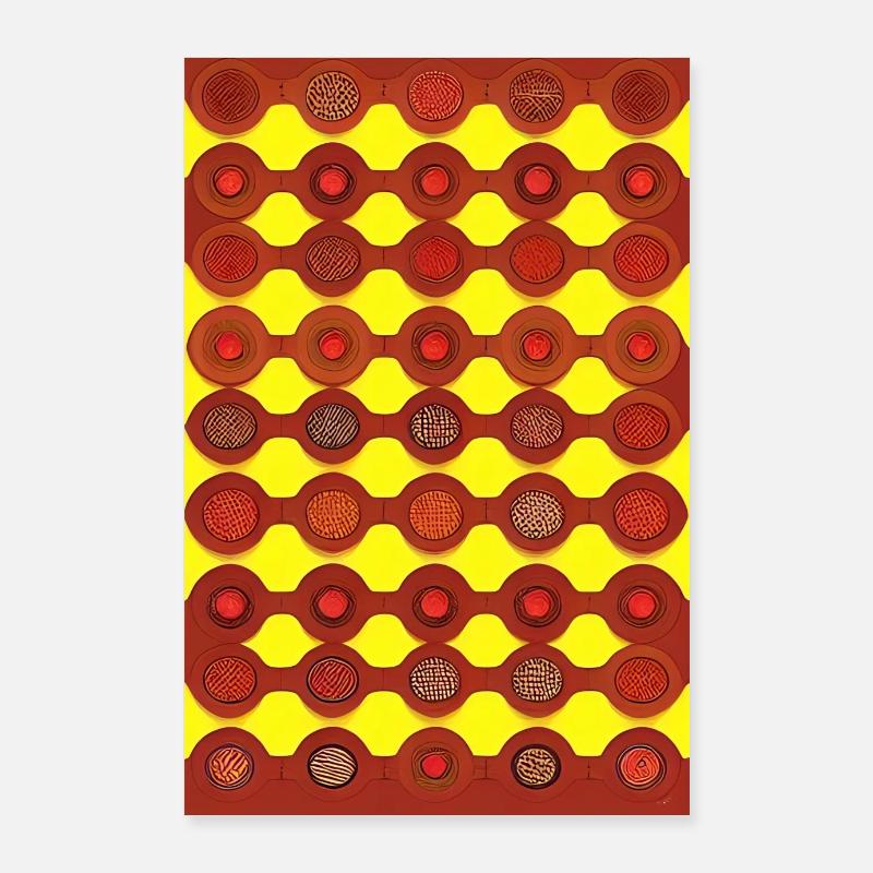 Vintage Pattern Poster 24" x 35" (60x90 cm)