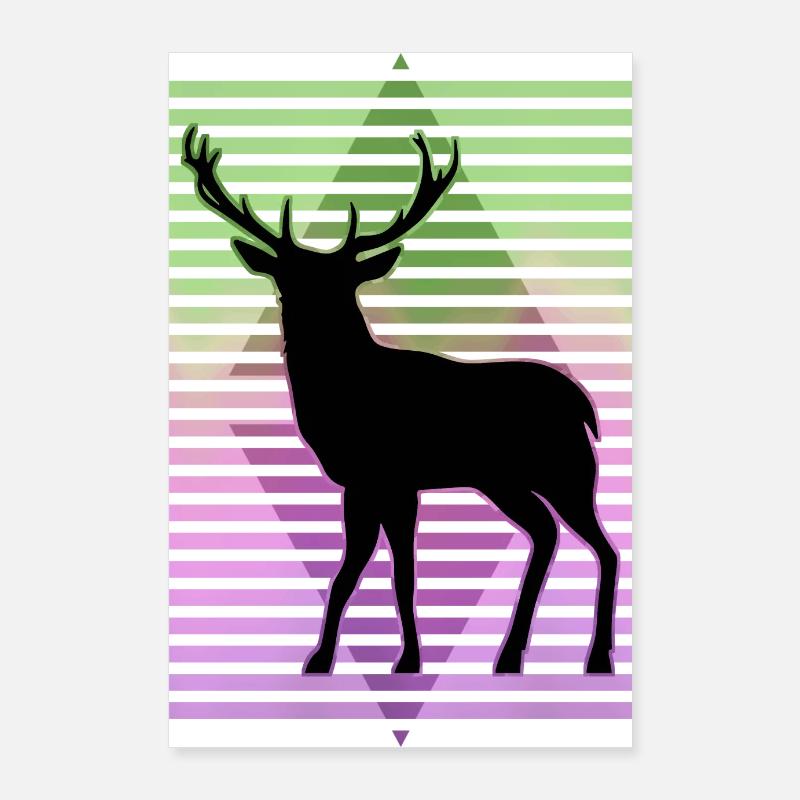 Cerf Poster 60 x 90 cm