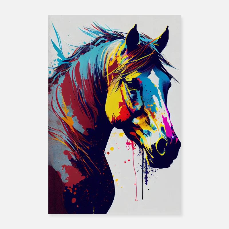Equitation Equitation Equitation Saut d’obstacles Poster 60 x 90 cm