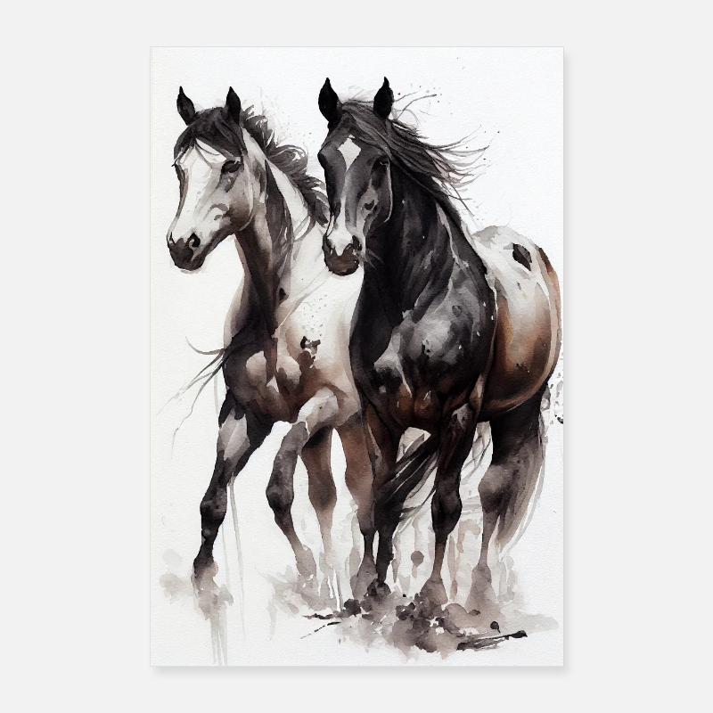 Equitation Equitation Equitation Saut d’obstacles Poster 60 x 90 cm