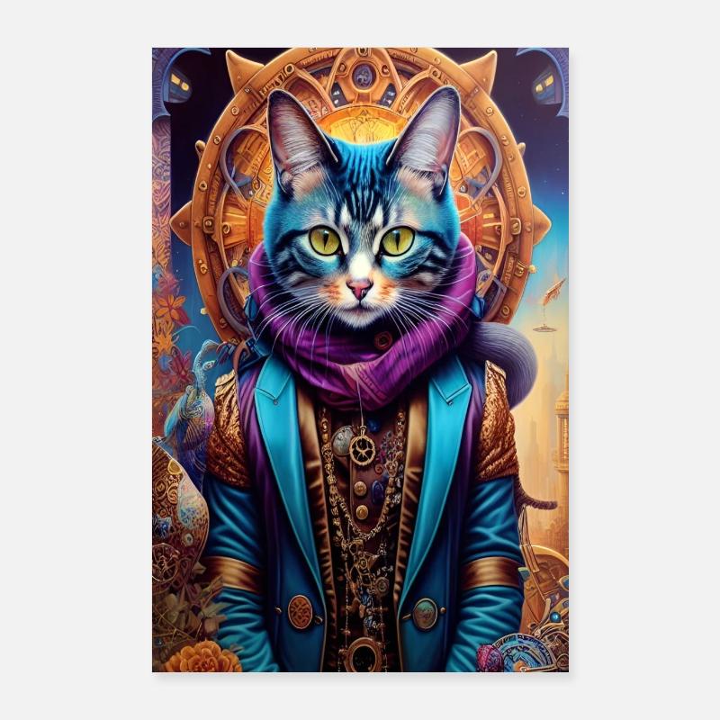 Master cat Poster 60 x 90 cm