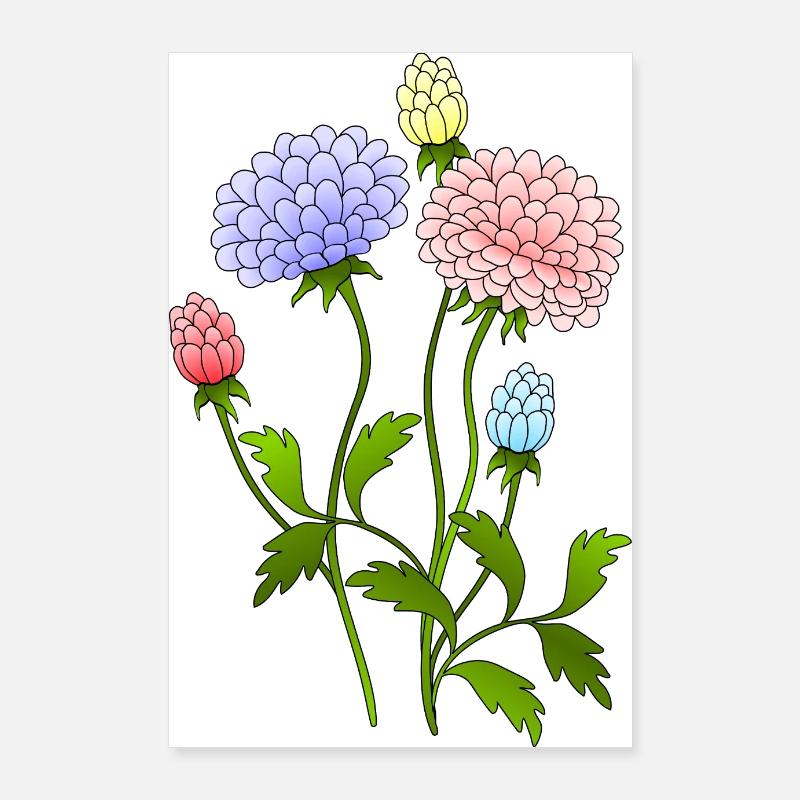 Fleur Poster 60 x 90 cm