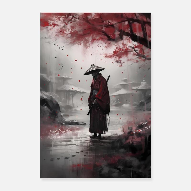 Japan Samurai Krieger Knight Poster 60x90 cm