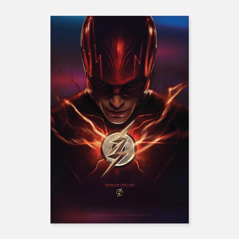 The Flash Poster Avec Logo Poster 60 x 90 cm