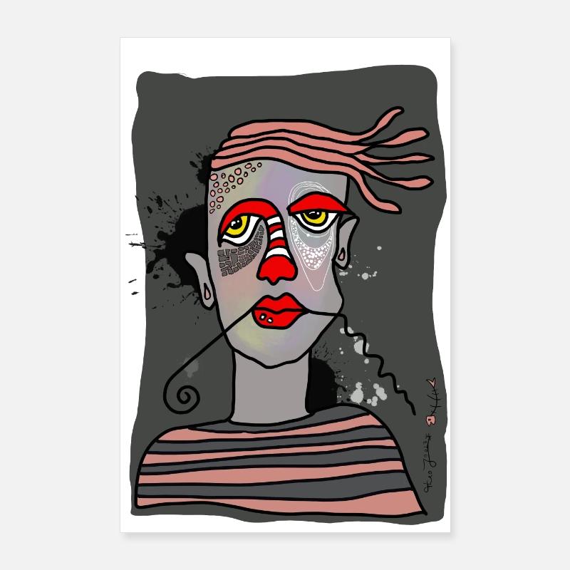 comicart Gesicht Poster 60x90 cm