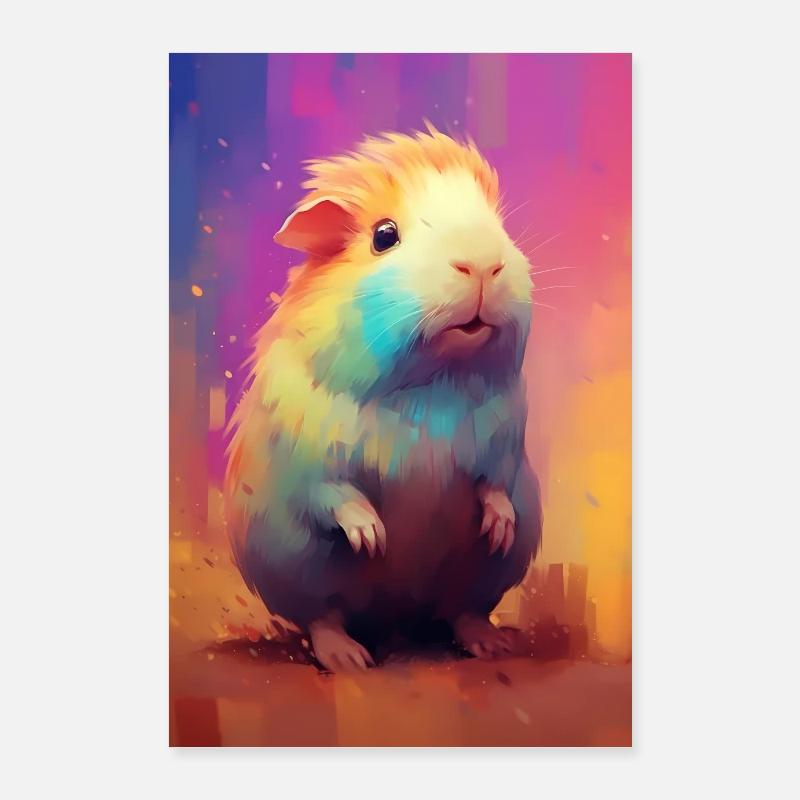 Cochon d’Inde Animal Poster 60 x 90 cm