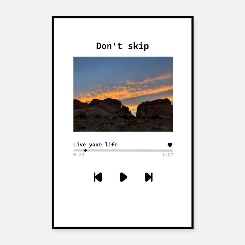 Musikposter Spruch Geschenkidee Modern Poster 60x90 cm