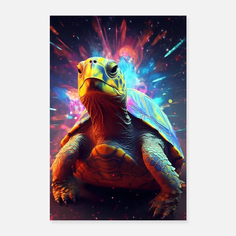 Turtle Sea Turtle Turtle Animal Poster 24" x 35" (60x90 cm)