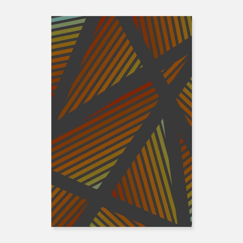 Lines - Poster 60x90 cm - Weiß