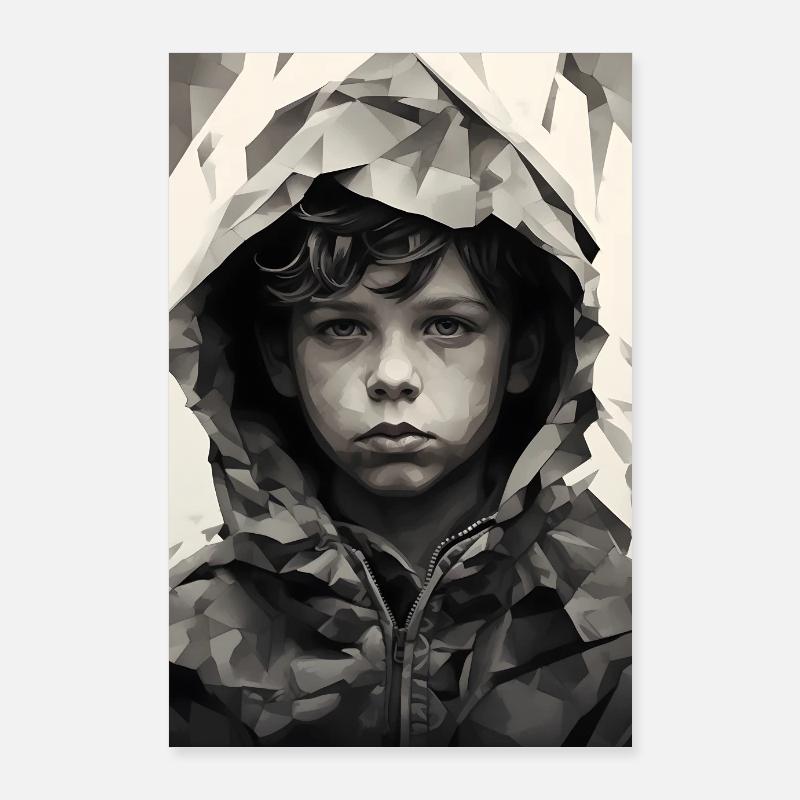 Garçon timide Poster 60 x 90 cm