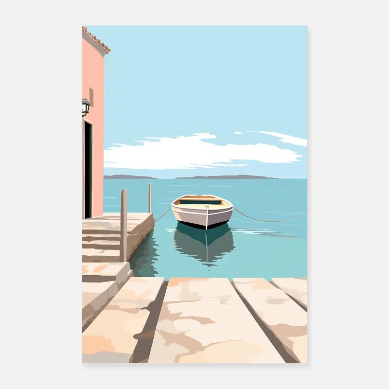 A Match Into Water - Poster 60x90 cm - Weiß