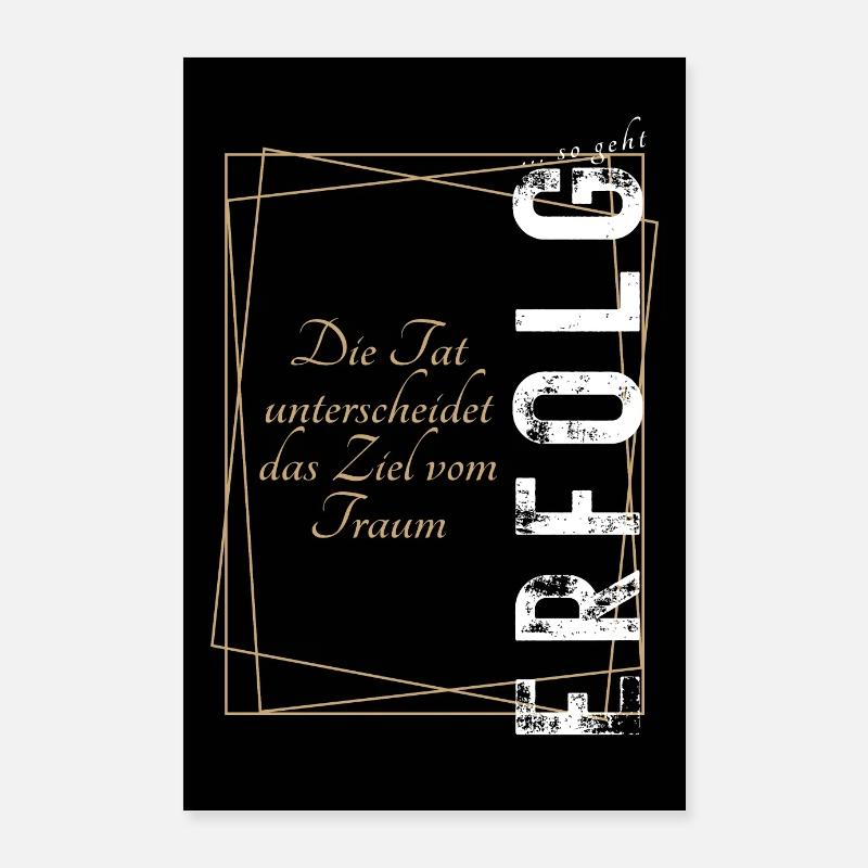 POSITIVE EINSTELLUNG MINDSET Motivation Poster 60x90 cm