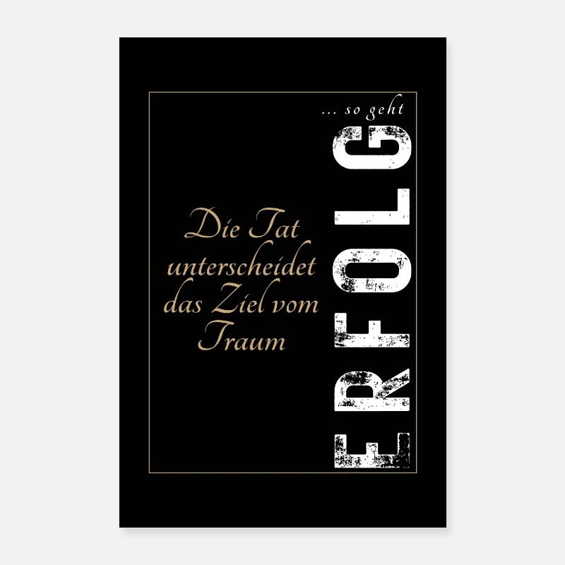 POSITIVE EINSTELLUNG MINDSET Motivation Poster 60x90 cm