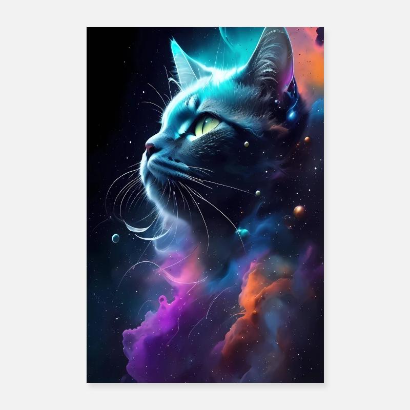 Cat Face Poster 24" x 35" (60x90 cm)