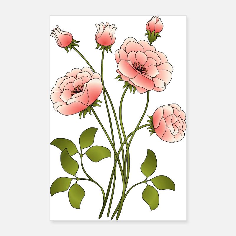 Blumen Poster 60x90 cm