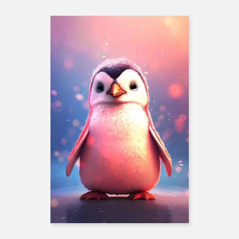 Manchots Pingouins Animal Poster 60 x 90 cm