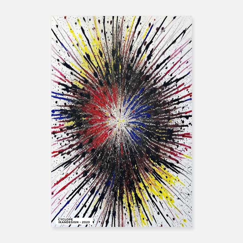 Poster : Le Cyclope IKANDESIGN - Poster 60 x 90 cm - blanc