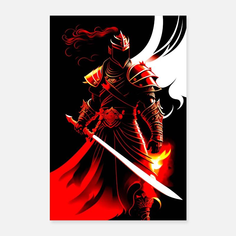Samurai Warrior Poster Poster 24" x 35" (60x90 cm)