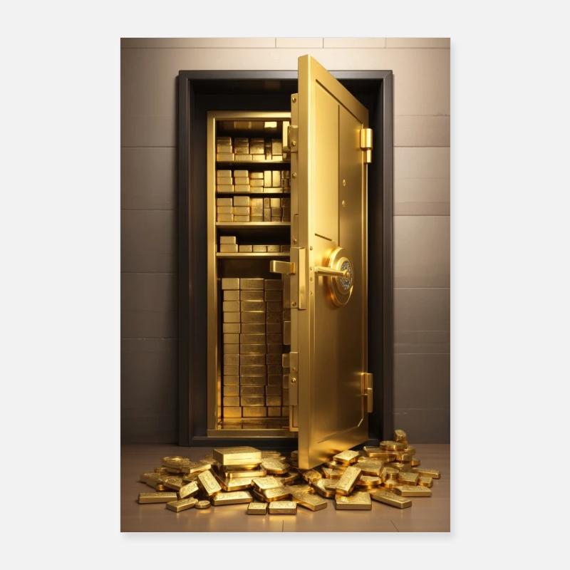 Gold Vault Poster 24" x 35" (60x90 cm)