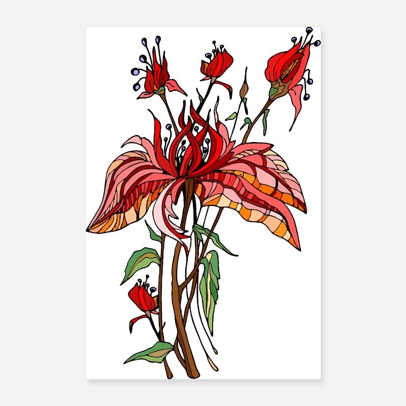 Fleur Poster 60 x 90 cm