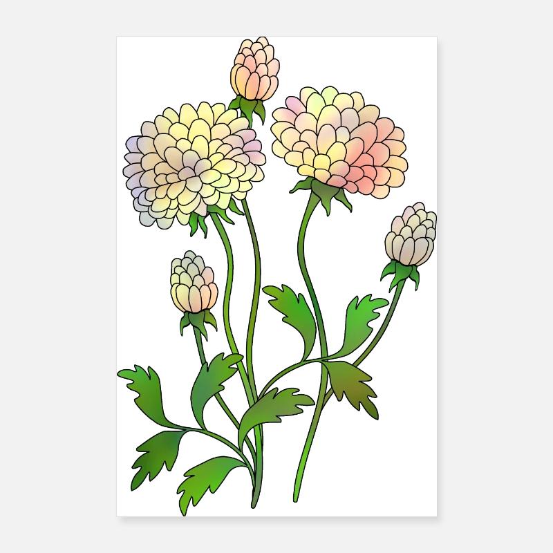 Flowers Poster 24" x 35" (60x90 cm)