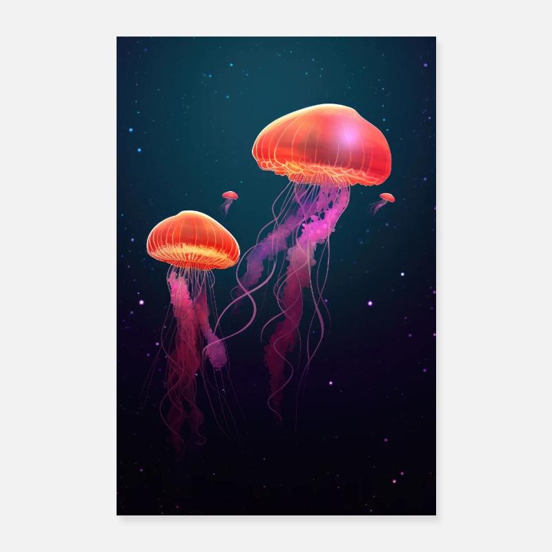 Méduse Méduse Animal Poster 60 x 90 cm