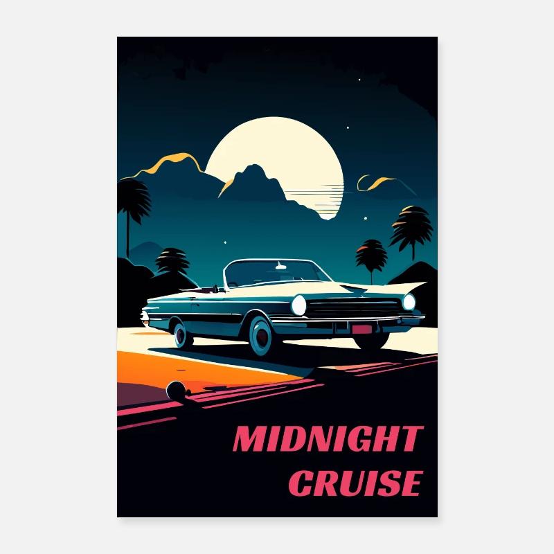 Croisière de minuit Poster 60 x 90 cm
