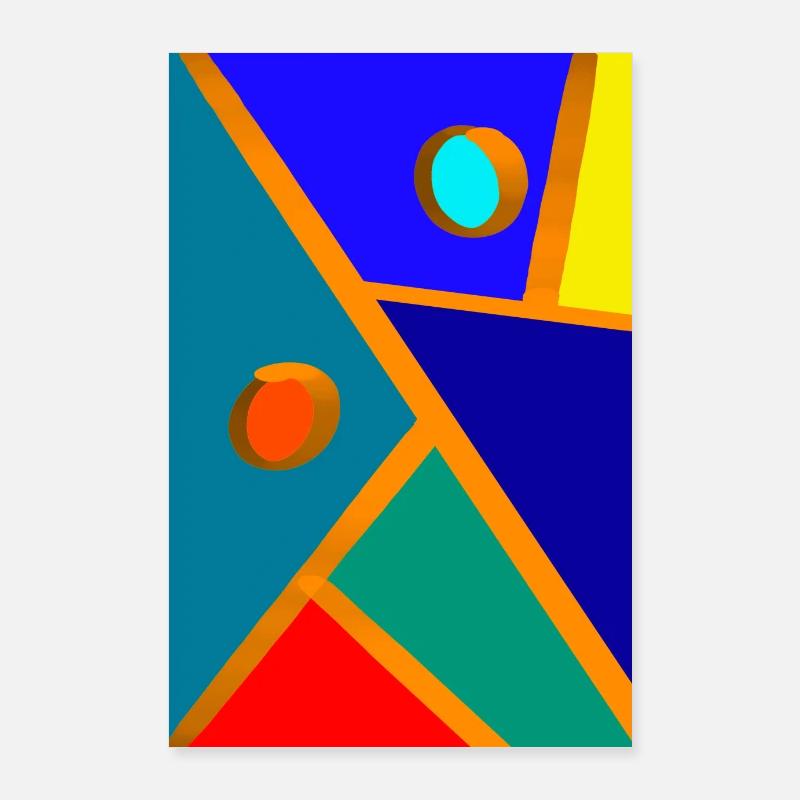 Abstrakte Kunst Poster 60x90 cm