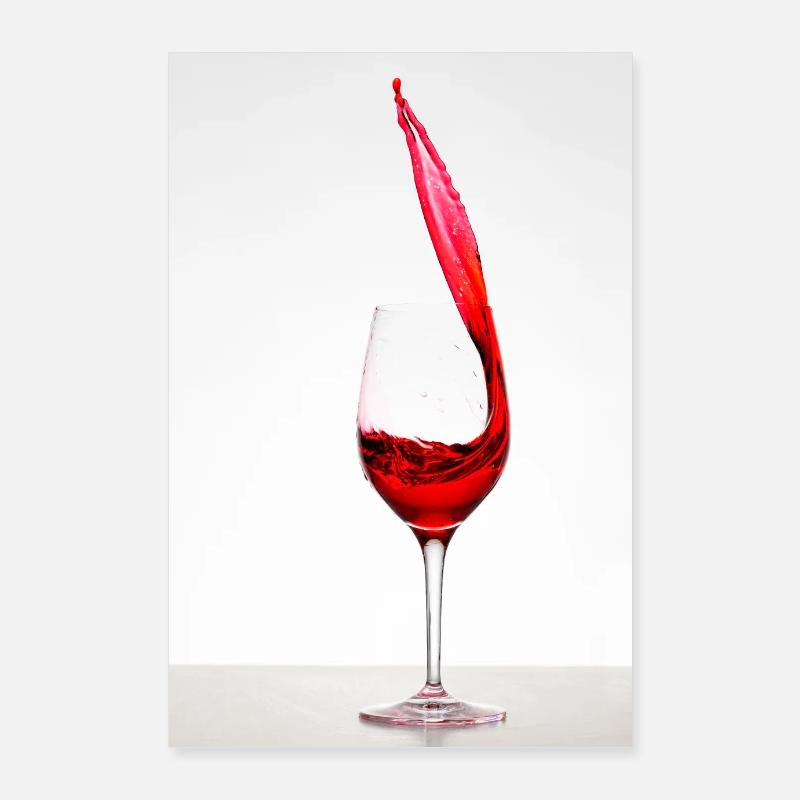 Weinglas Poster 60x90 cm
