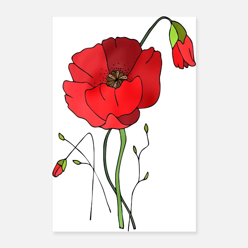 Blumen Poster 60x90 cm