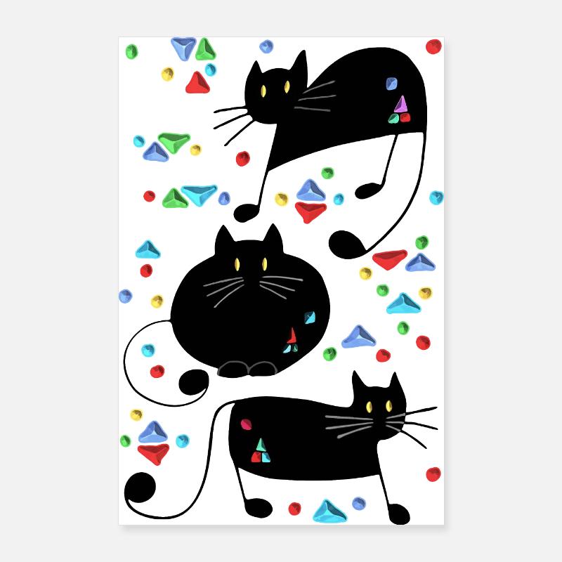 Cats Poster 24" x 35" (60x90 cm)