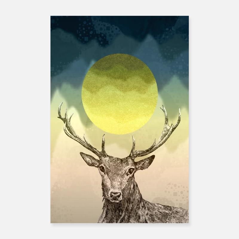 Deer Poster 24" x 35" (60x90 cm)