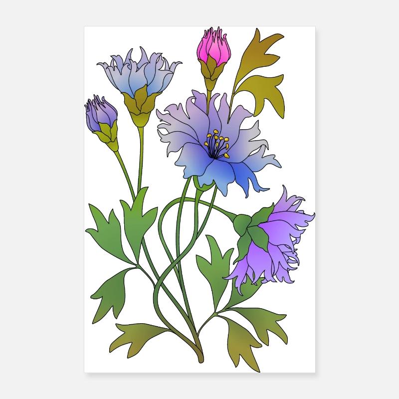Flowers Poster 24" x 35" (60x90 cm)