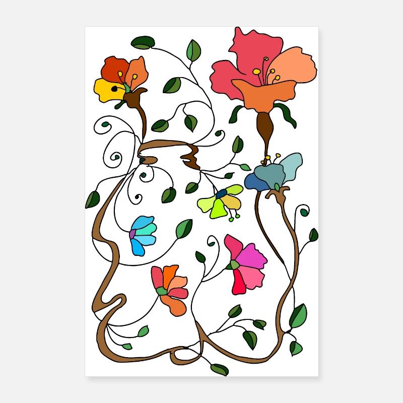 Flowers Poster 24" x 35" (60x90 cm)