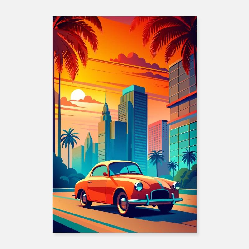 Horizont-Farbtöne Poster 60x90 cm